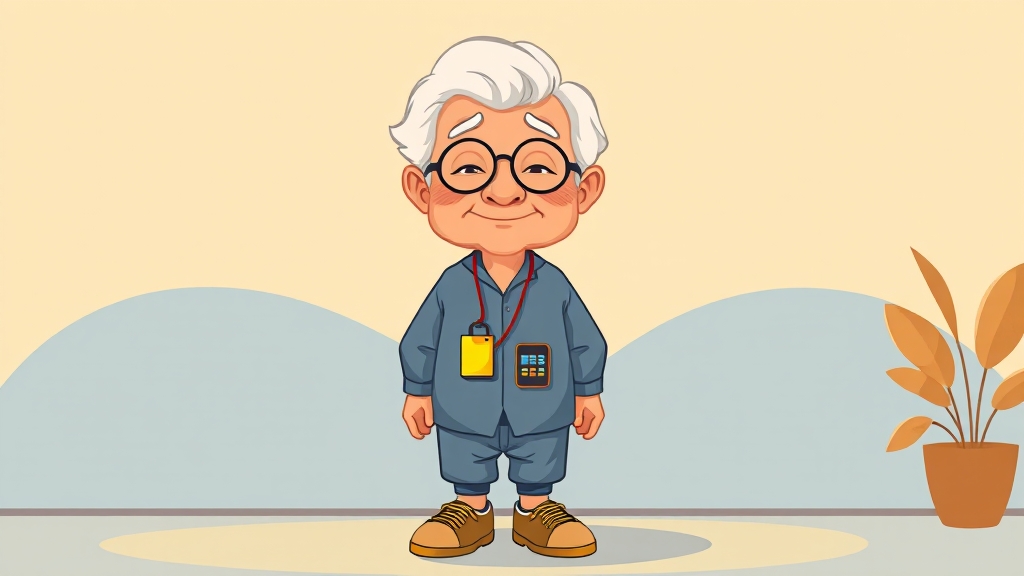 치매 노인 실종 예방, 앞으로는? (cartoon 스타일)