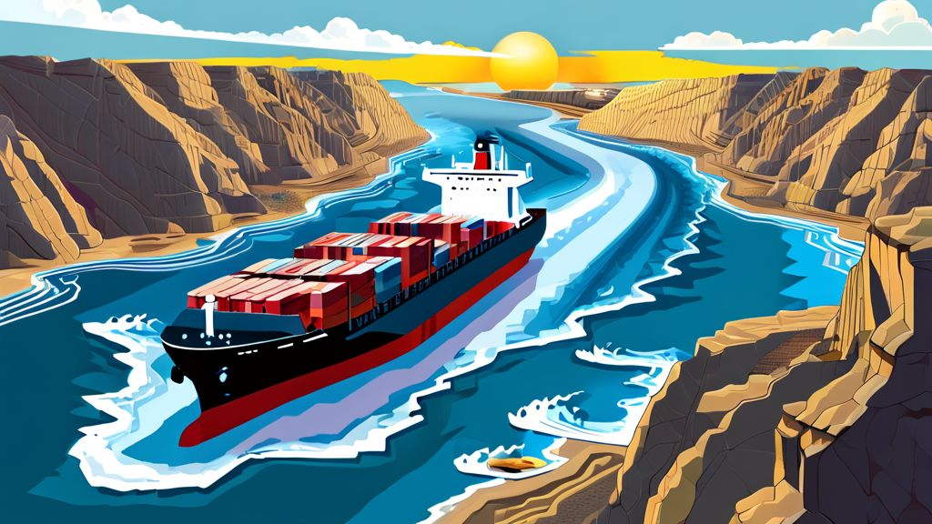 결제 통화 변화와 호르무즈 해협의 경제적 파급 효과 (illustration 스타일)