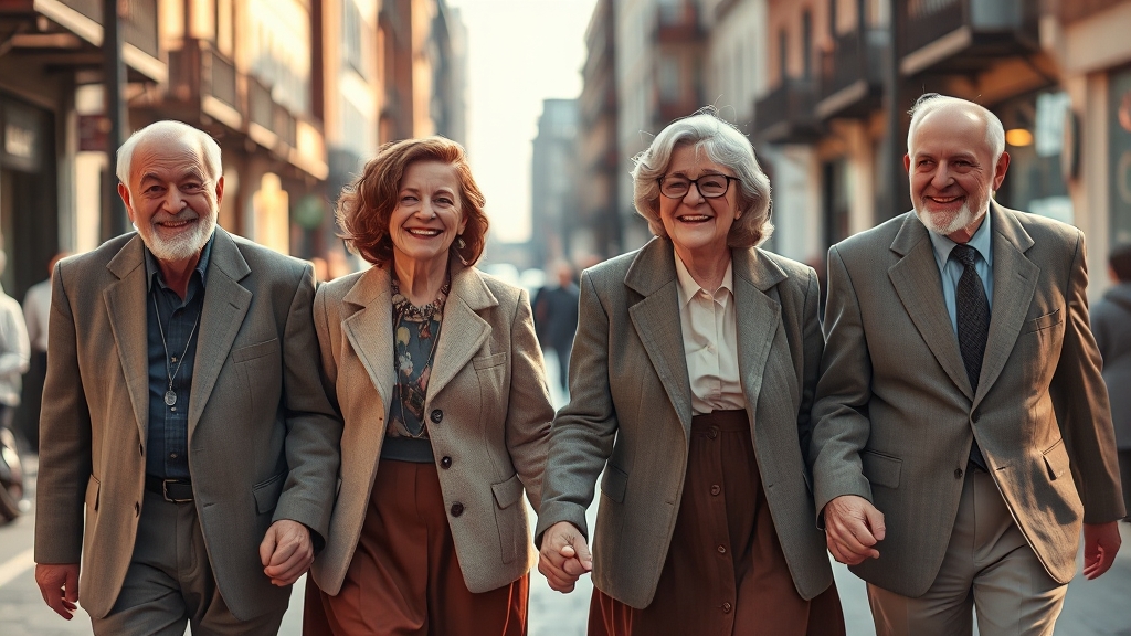 중장년 취업지원 프로그램 (realistic 스타일)