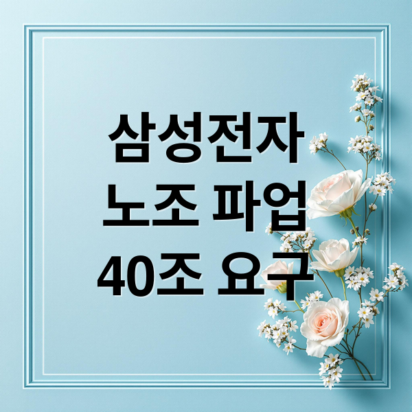 삼성전자
노조 파업
40조 요구 (삼성노조 과연 그들의 권리투쟁은 정당한것인가? 이를 뒷받침해주는 근거는 무엇인가?)