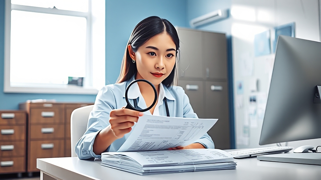 실비보험 청구 시 주의사항 (realistic 스타일)