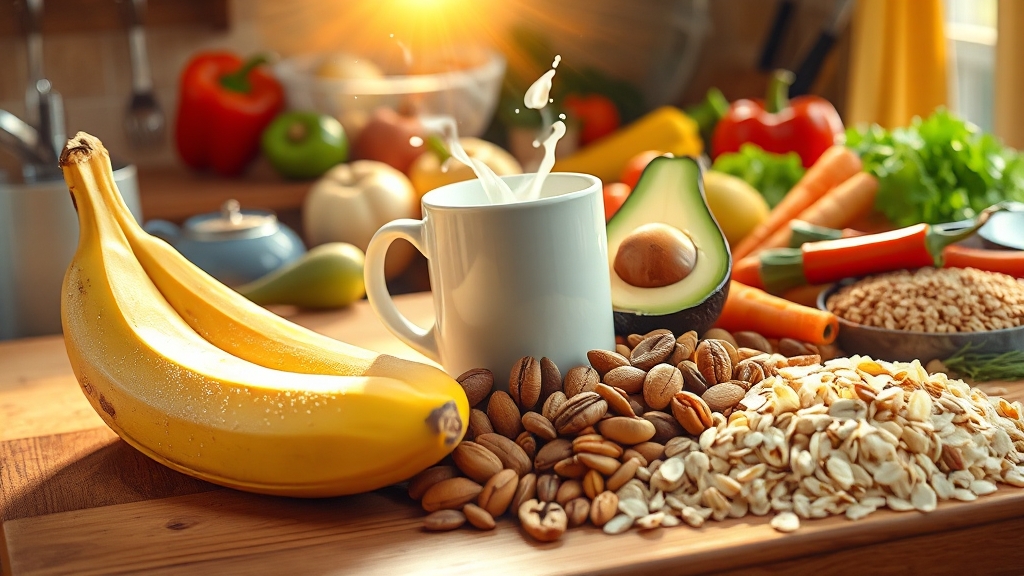 식품 조합, 왜 중요할까요? (realistic 스타일)