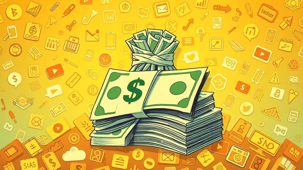 수익 증대 전략 및 팁 (illustration 스타일)