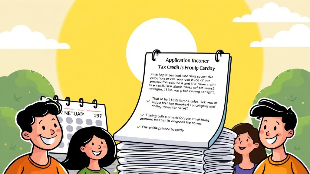 놓치지 마세요! 근로장려금 신청 기간 및 방법 (cartoon 스타일)