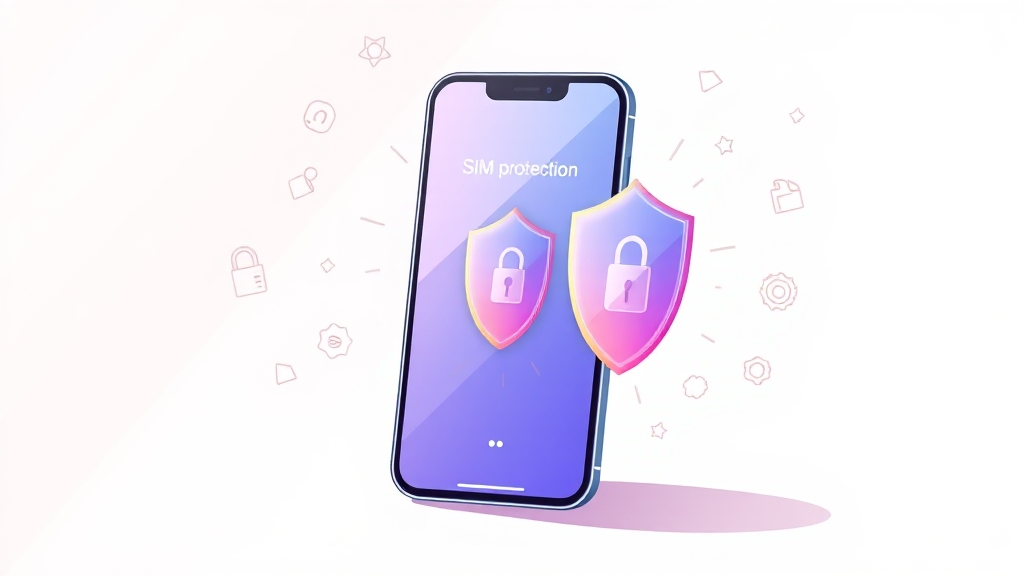 유심보호서비스, 궁금한 점 모아봤어요 (illustration 스타일)