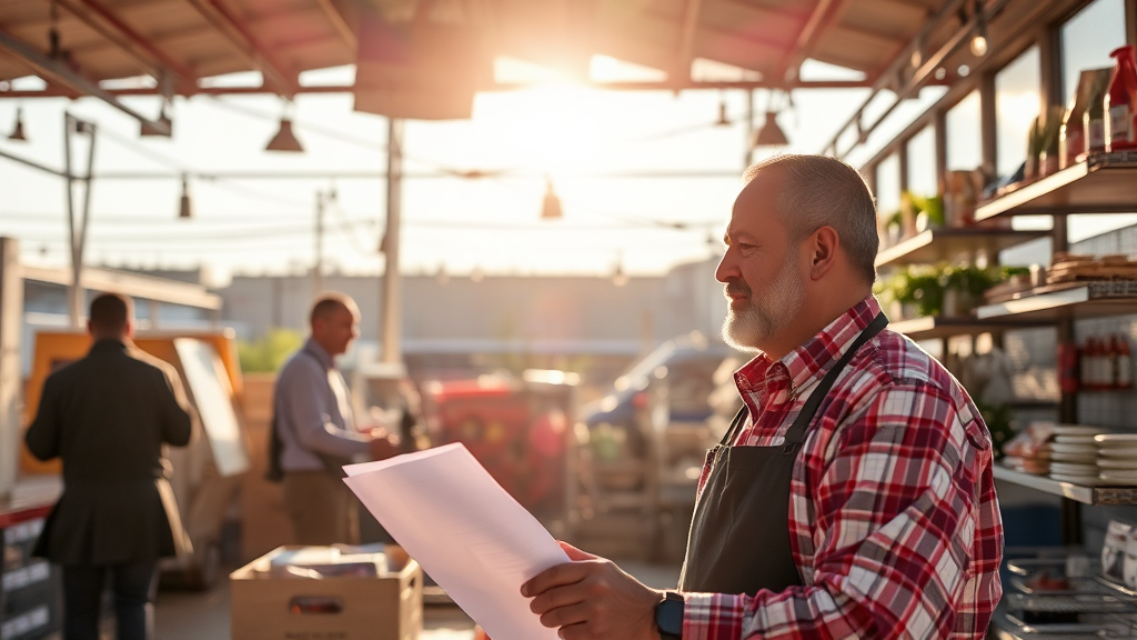 2026년 소상공인 경영안정 바우처 사업 개요 (realistic 스타일)