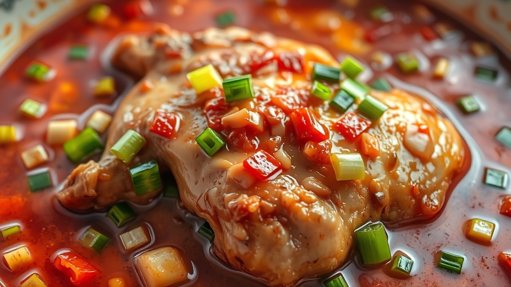 닭도리탕 레시피 마무리 (realistic 스타일)