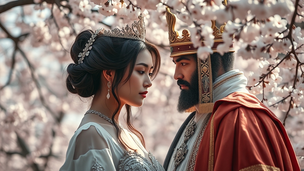 이강과 박달이의 관계 변화 (realistic 스타일)