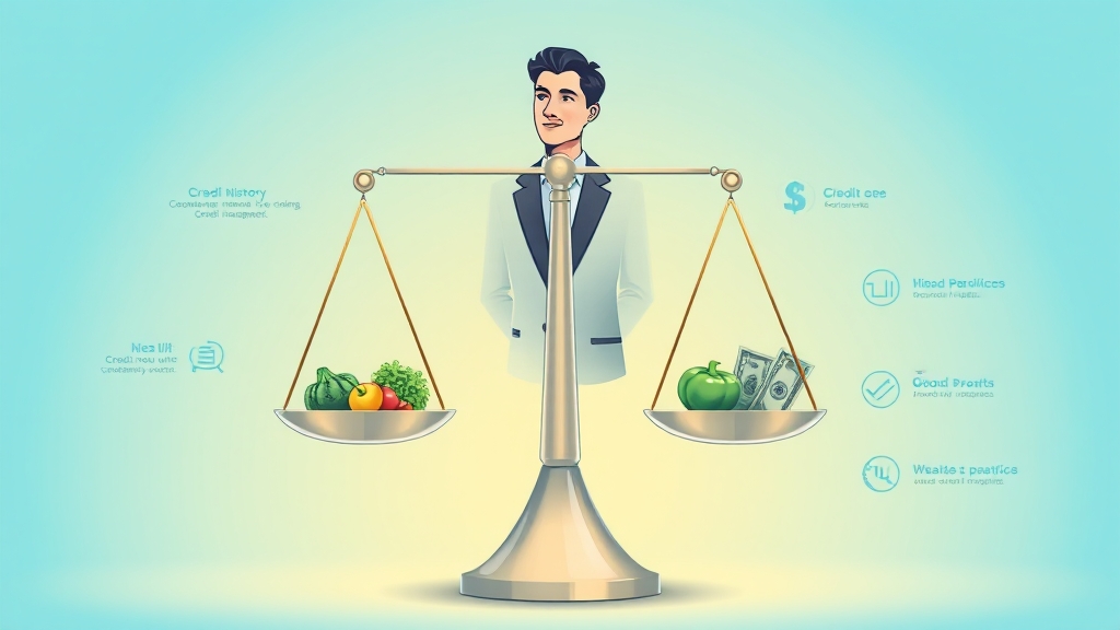 신용점수 평가 기준, 꼼꼼히 알아보기 (illustration 스타일)