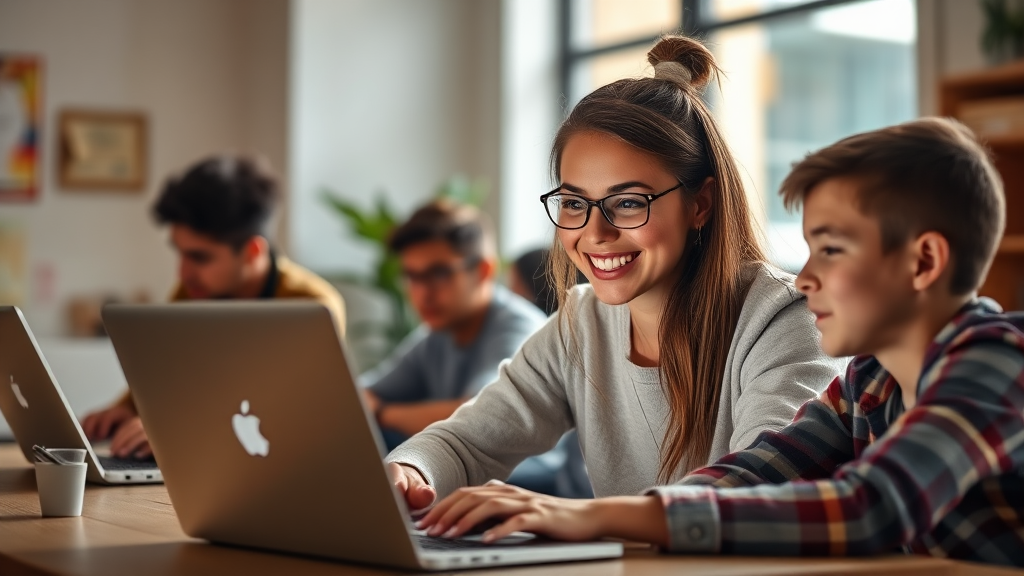 수강 과정 및 학습 시스템 (realistic 스타일)