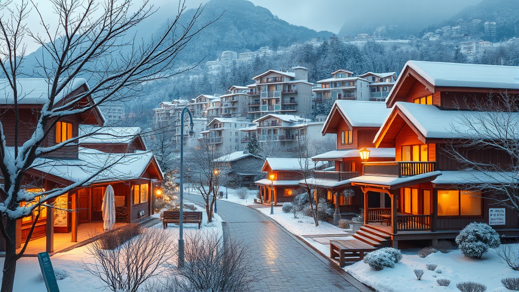 미야자키 추천 숙소 및 편의 시설 (realistic 스타일)