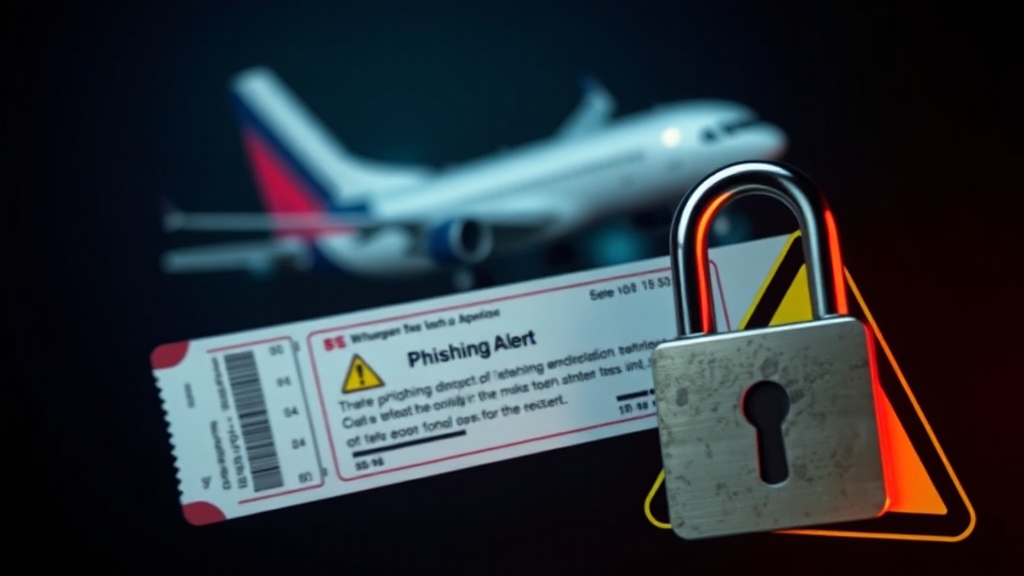 e티켓 주의사항: 보안 & 사기 예방 (realistic 스타일)