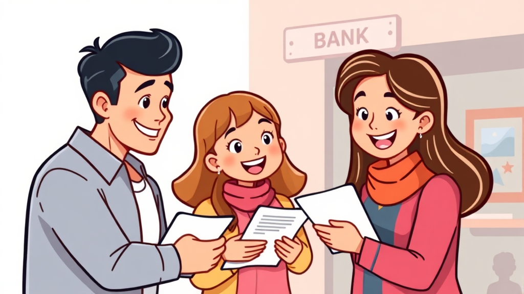 가입 조건 및 필요 서류 (cartoon 스타일)