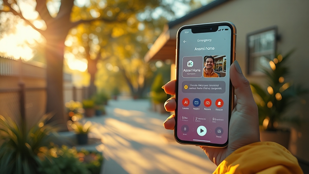 안심이 앱, 꼭 연동하세요! (realistic 스타일)