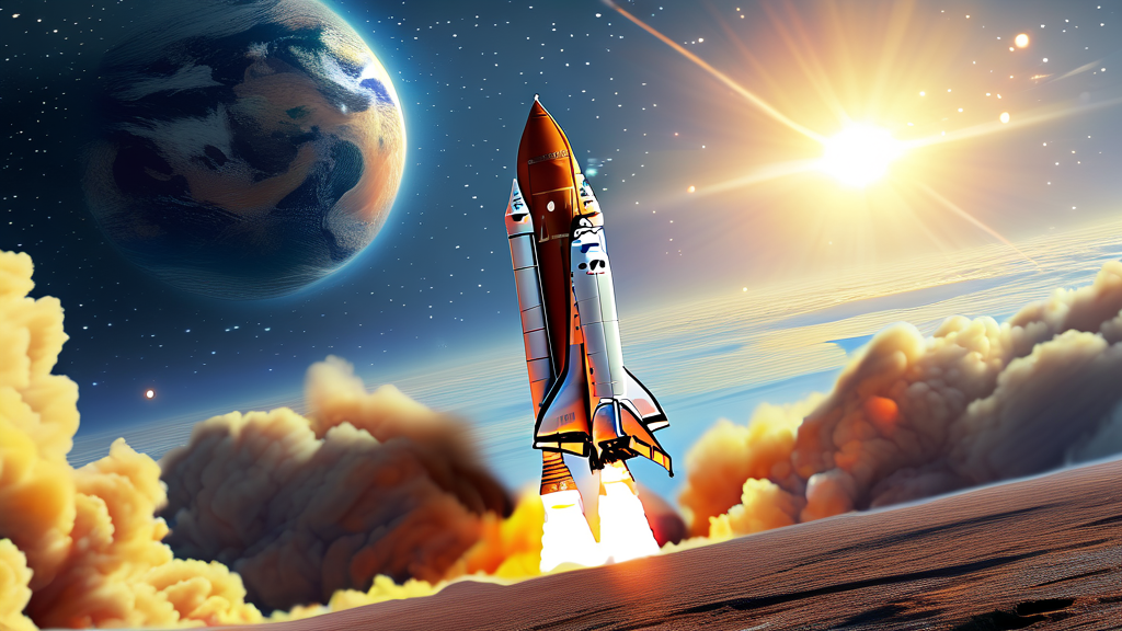 아르테미스 프로젝트: 달 탐사 재개와 우주항공주 영향 (realistic 스타일)