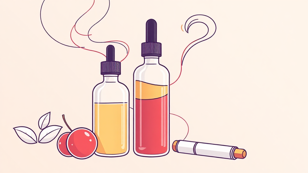 액상 전자담배 규제 변화와 소비자 대응 (illustration 스타일)