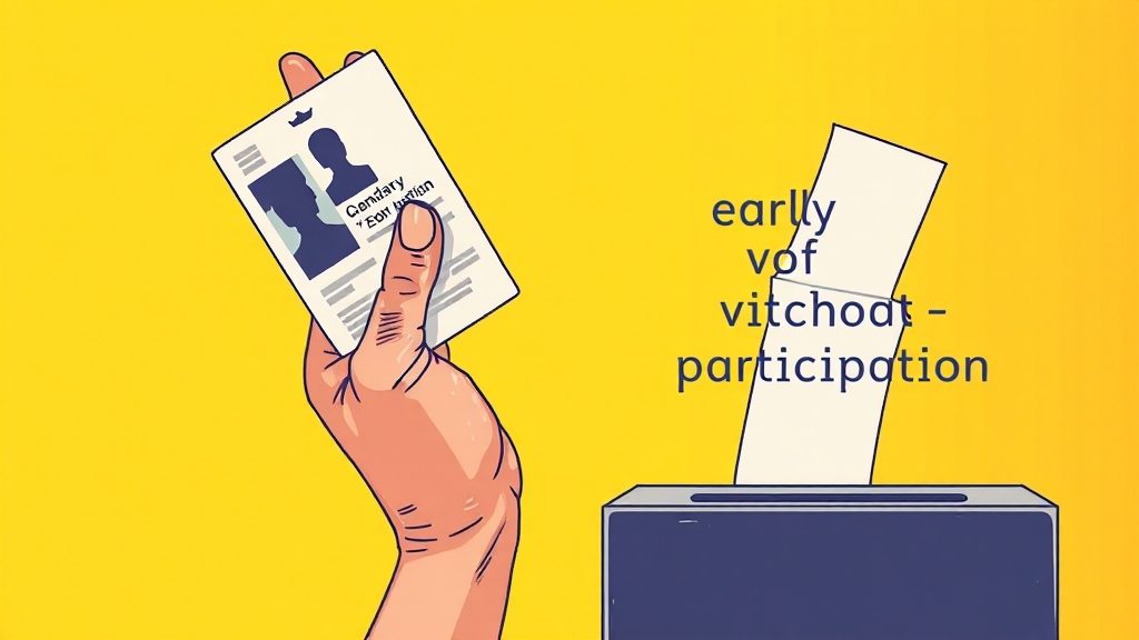 사전투표, 이렇게 참여하세요! (illustration 스타일)