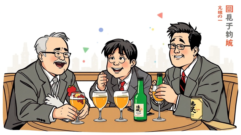 하쿠슈 25년 관련 화제의 순간 (cartoon 스타일)