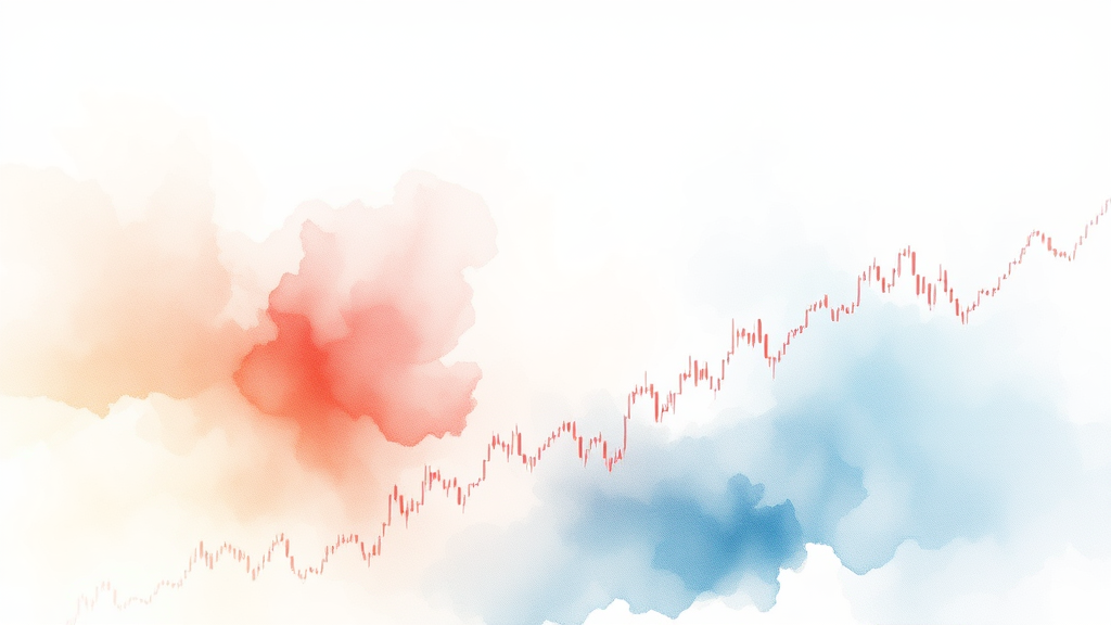 미국 경제 지표와 금리 정책 동향 (watercolor 스타일)