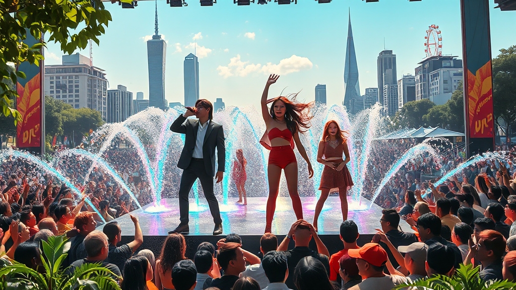 워터밤 2025, 누가 나올까? (realistic 스타일)