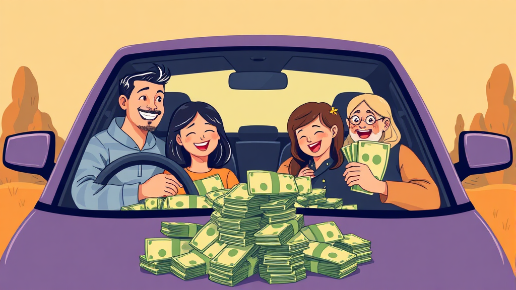 세금 감면 혜택 (illustration 스타일)