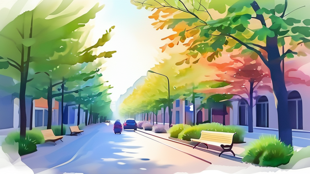 추경 예산 편성: 지역 경제 활성화 및 민생 안정 사업 (watercolor 스타일)