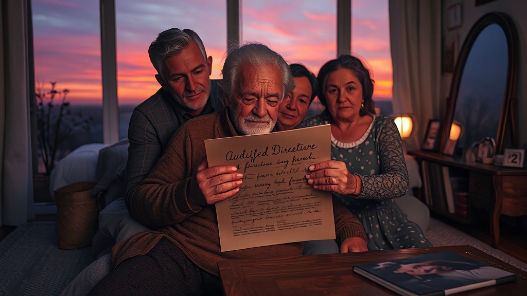 존엄한 마무리를 위한 선택 (realistic 스타일)