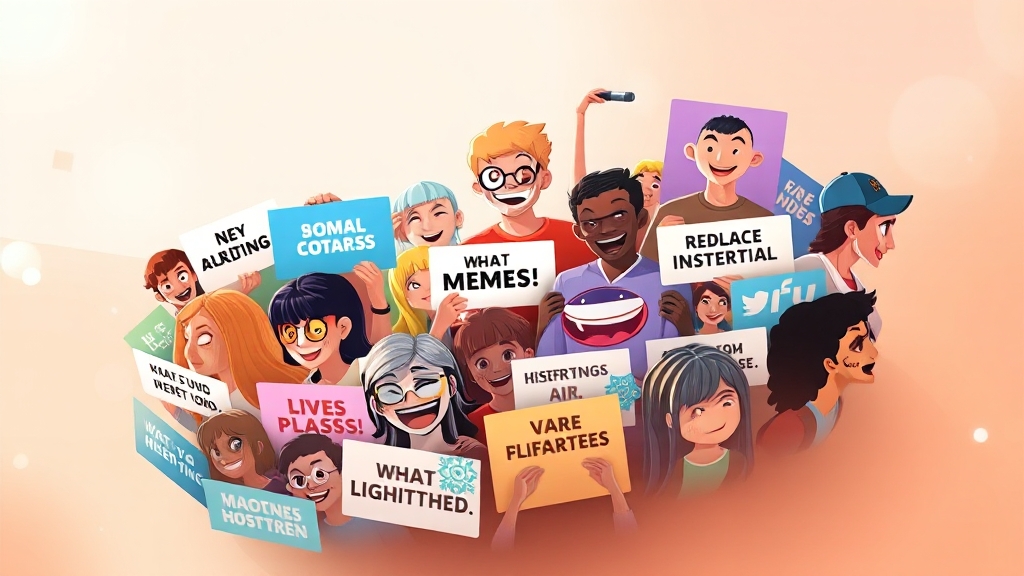 밈 문화, 어떻게 발전했을까? (illustration 스타일)