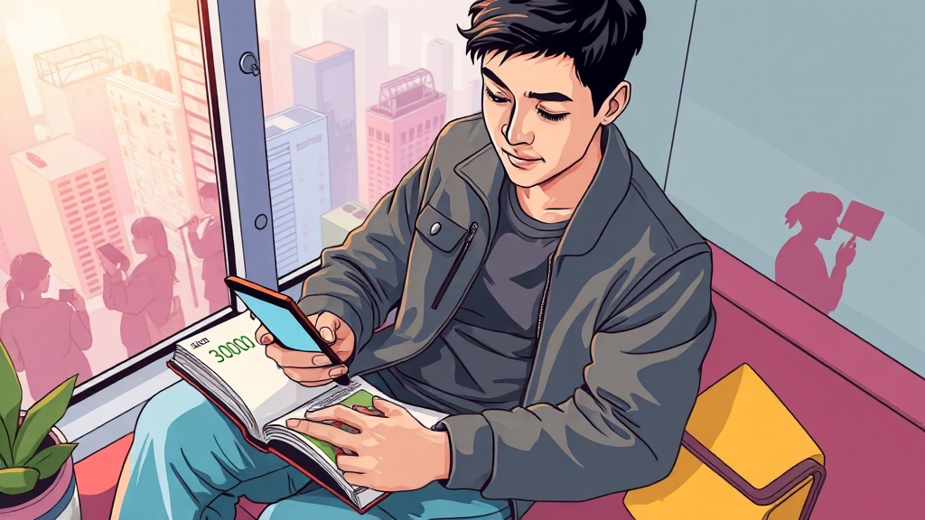 독서 관련 플랫폼 및 이벤트 (cartoon 스타일)