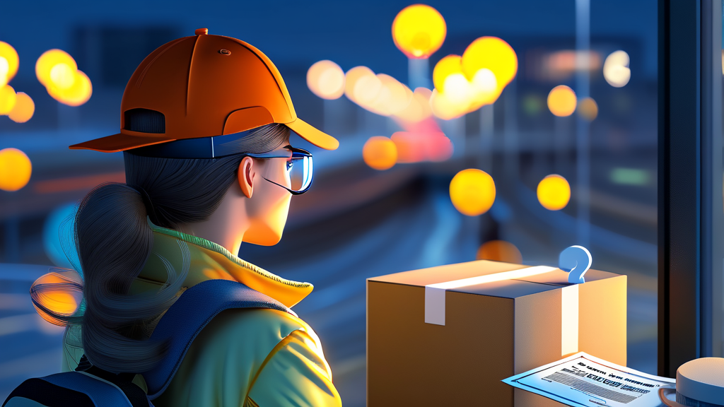 택배 분실 의심 시 첫 번째 할 일 (realistic 스타일)