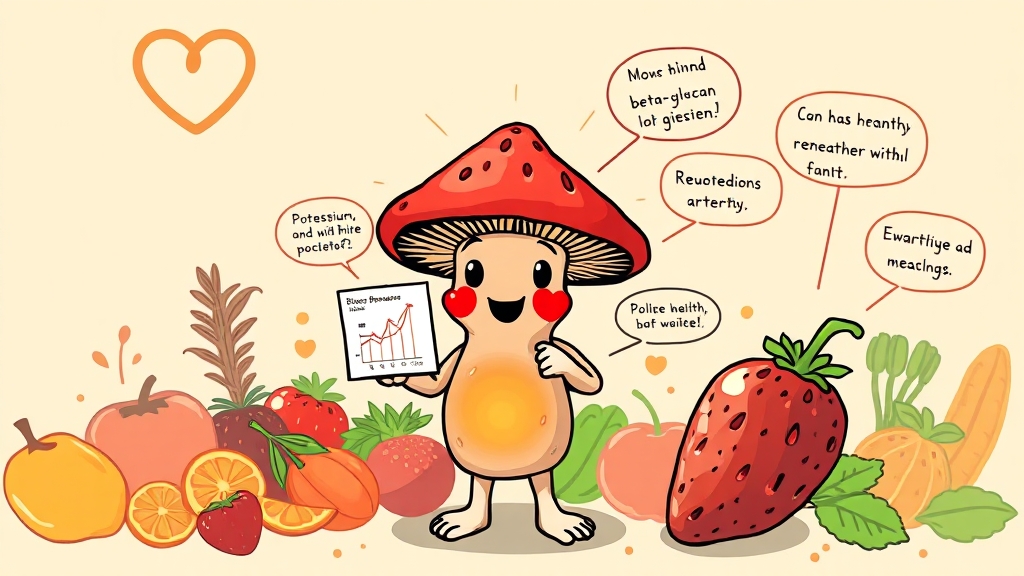 혈압 & 콜레스테롤 관리에 효과? (cartoon 스타일)