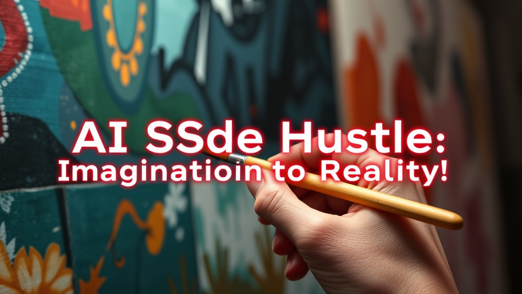 AI 부업 종류: 글쓰기, 이미지, 영상 (realistic 스타일)