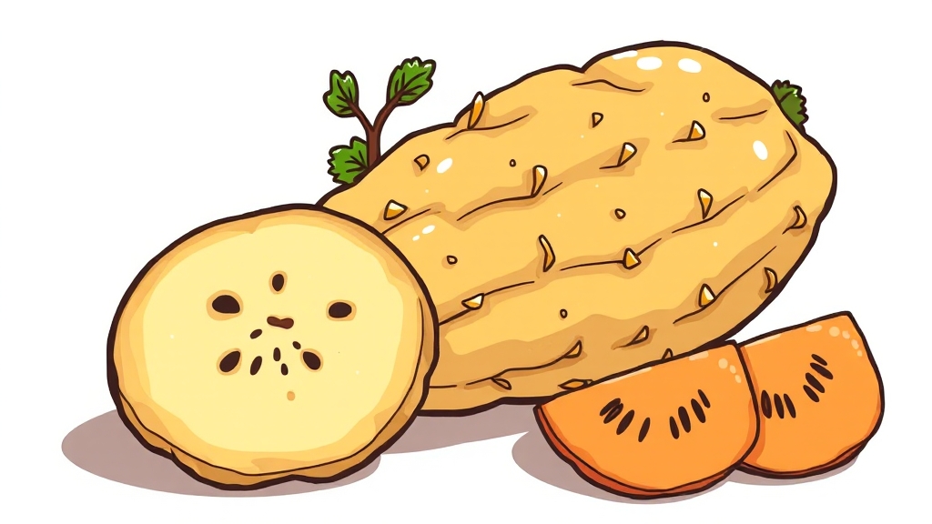 히카마의 주요 효능 (cartoon 스타일)