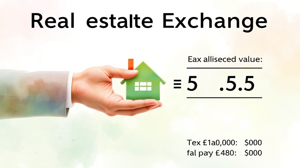 단순 교환 vs 감정가액, 세금 차이는? (watercolor 스타일)