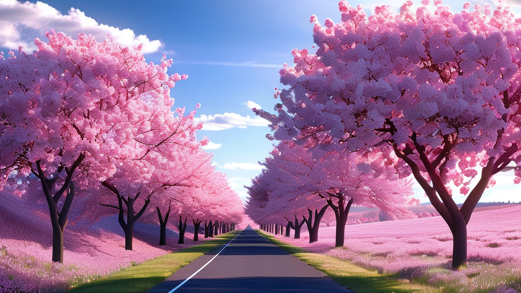 2026년 벚꽃 개화 시기 예측 및 전망 (realistic 스타일)