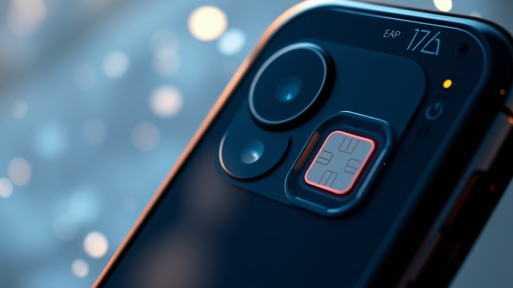 아이폰 17e 주요 기능: 무엇이 달라졌나? (realistic 스타일)