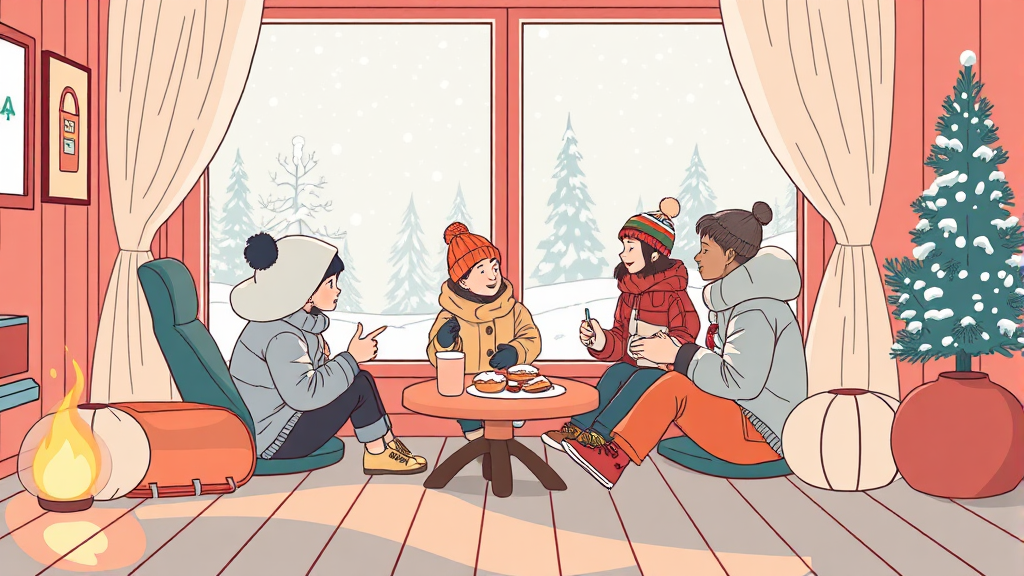 온돌마루 이용 후기 (illustration 스타일)