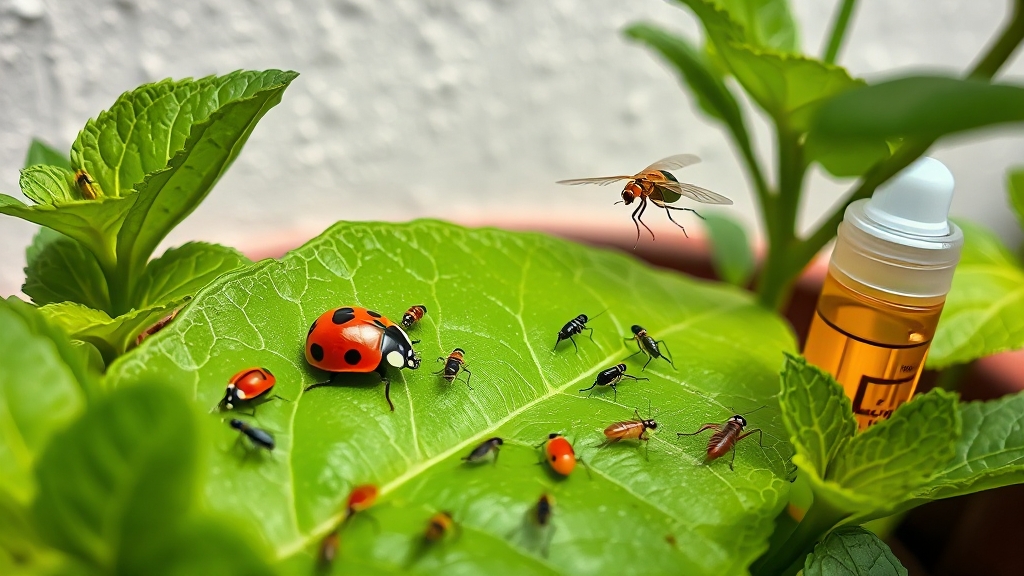 해충 종류별 맞춤 방제법 (realistic 스타일)