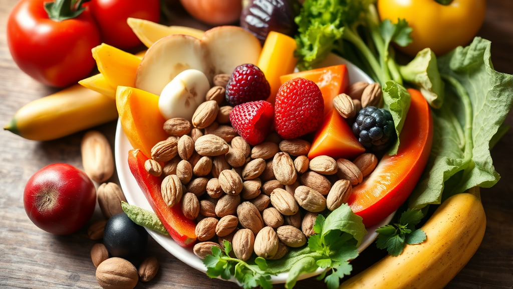 심장 건강을 지키는 식단 가이드 (realistic 스타일)