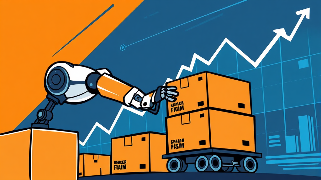 주가 급등 배경: 로봇 테마주 (cartoon 스타일)