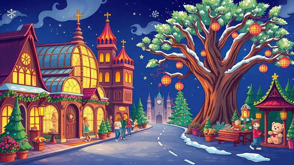 내부 시설 및 편의 정보 (cartoon 스타일)