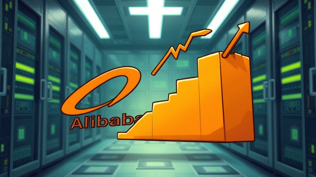 알리바바-엔비디아 협력 (cartoon 스타일)