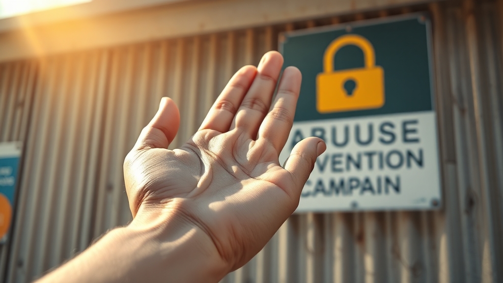아동 학대 예방과 재발 방지 (realistic 스타일)