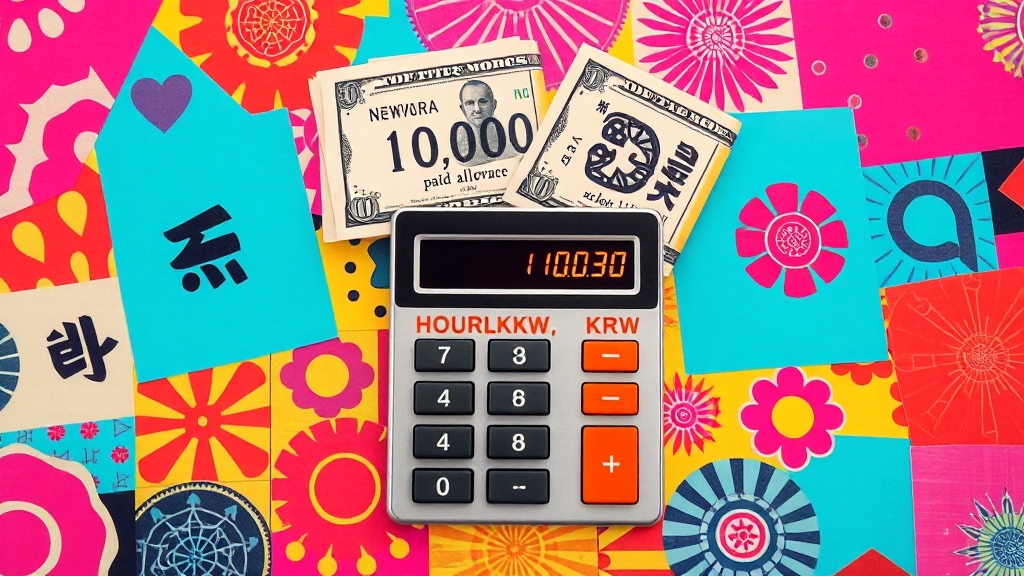 주휴수당, 얼마나 받을 수 있나요? (시급제 기준) (popart 스타일)