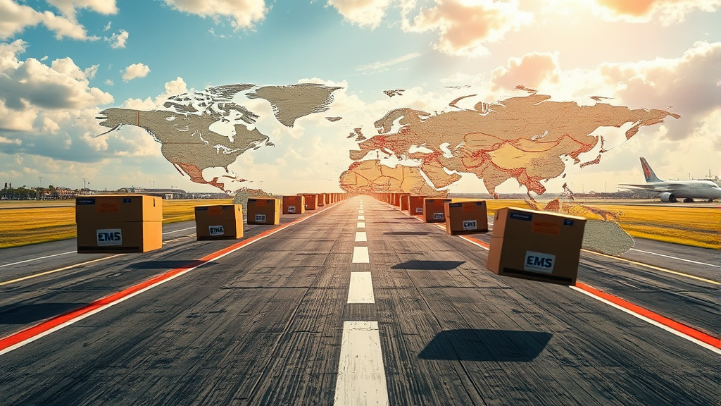 우체국 EMS란 무엇일까요? (realistic 스타일)