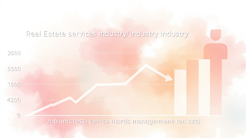 부동산 서비스업 종사자 현황 변화 (watercolor 스타일)