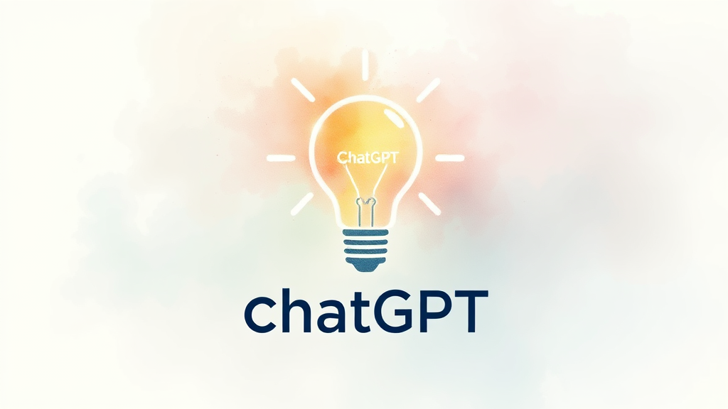 ChatGPT 활용 분야: 글쓰기, 번역, 아이디어 제공 (watercolor 스타일)