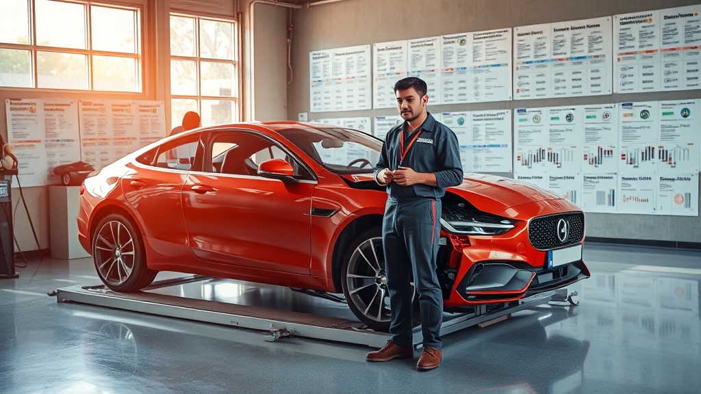 자차 보험, 수리비는 어떻게 보상받나요? (realistic 스타일)