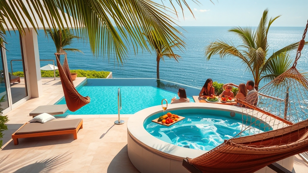 맞춤형 풀빌라 선택 (realistic 스타일)