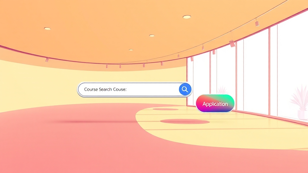 강좌 검색 & 신청 방법 (illustration 스타일)